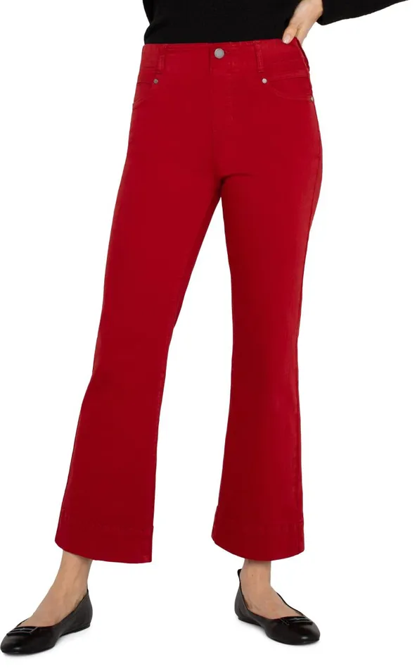 Liverpool Los Angeles Jeans THE GIA GLIDER CROP FLARE 8211 ECO Carnelian 8211 Womens