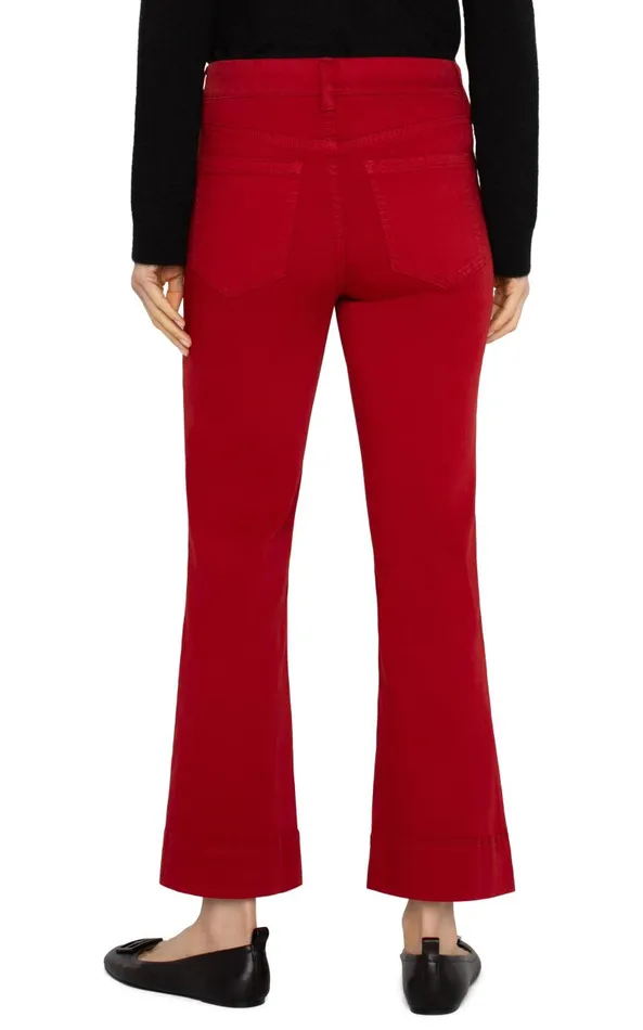 Liverpool Los Angeles Jeans THE GIA GLIDER CROP FLARE 8211 ECO Carnelian 8211 Womens