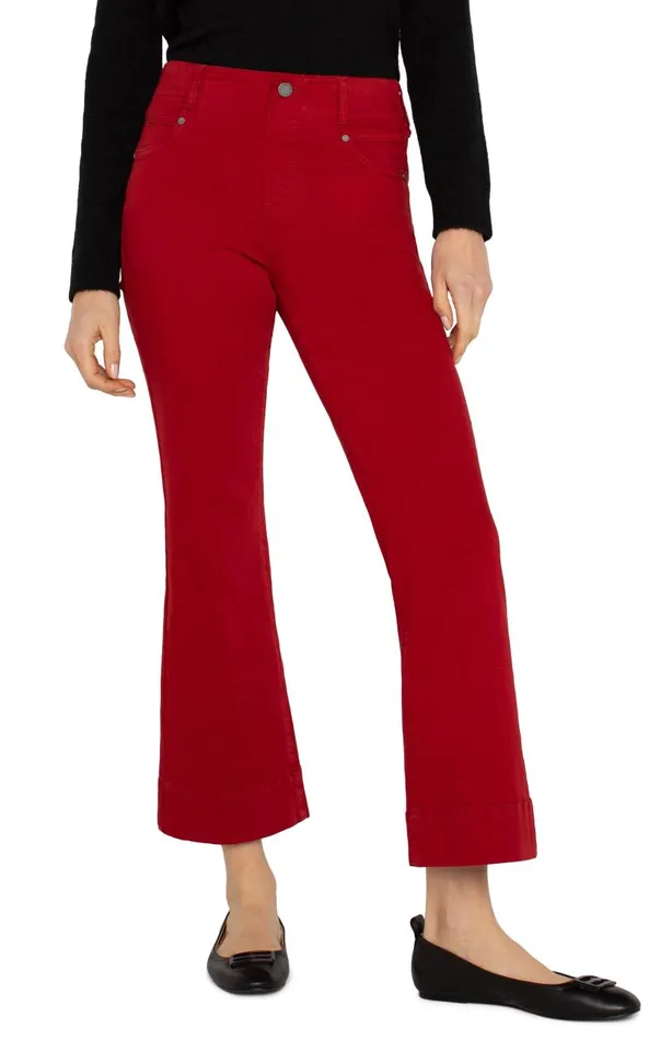 Liverpool Los Angeles Jeans THE GIA GLIDER CROP FLARE 8211 ECO Carnelian 8211 Womens