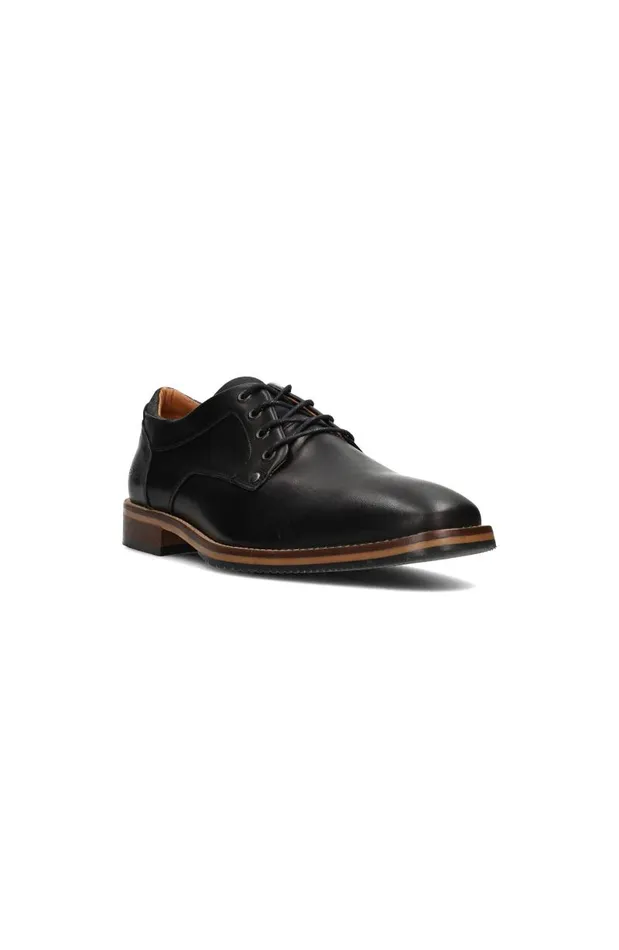 Liverpool Los Angeles Oxfords DESK BURNISHED LEATHER OXFORD SHOE Black 8211 Mens