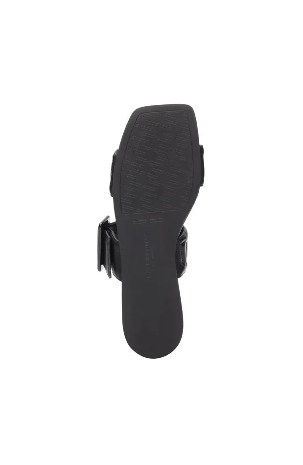 Liverpool Los Angeles Sandals DOWNTOWN LOGO STITCH SANDAL Black 8211 Womens