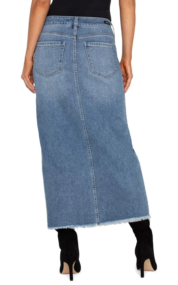 Liverpool Los Angeles Skirts 5POCKET FRONT SLIT MAXI SKIRT Tanglewood 8211 Womens