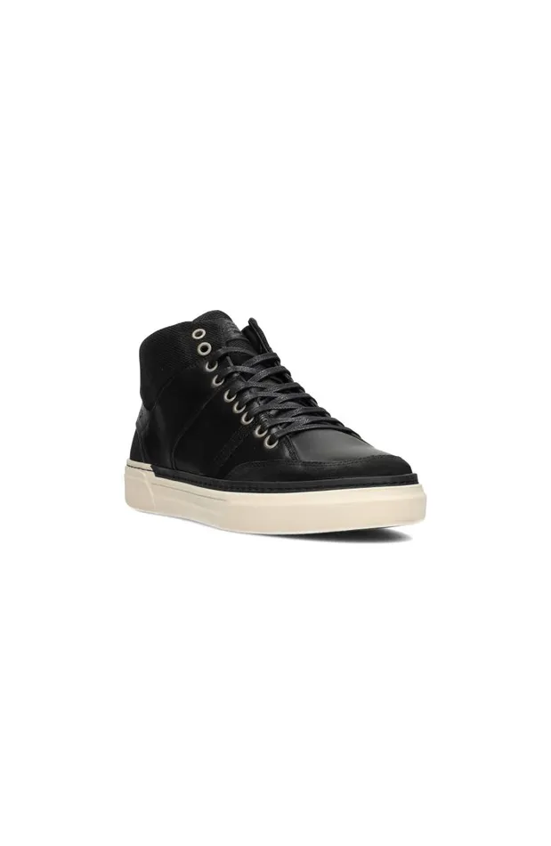 Liverpool Los Angeles Sneakers CITATION LEATHER HIGH TOP SNEAKER Black 8211 Mens