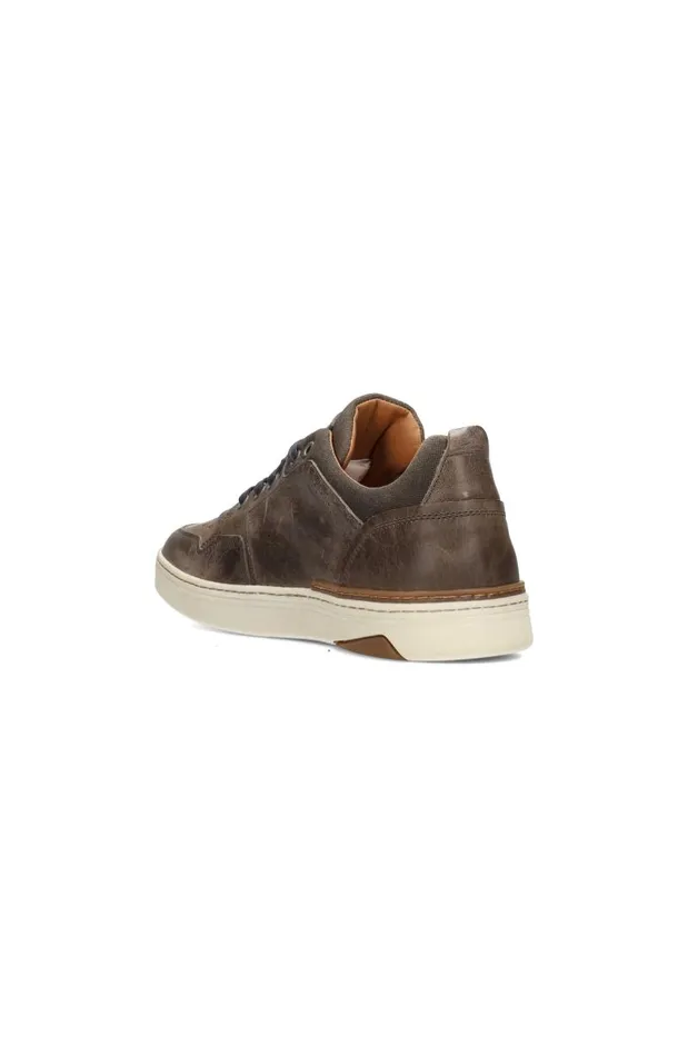 Liverpool Los Angeles Sneakers LAUNCH TEXTURED LEATHER SNEAKER Grey 8211 Mens