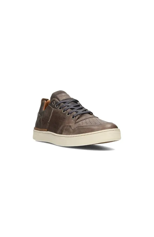 Liverpool Los Angeles Sneakers LAUNCH TEXTURED LEATHER SNEAKER Grey 8211 Mens