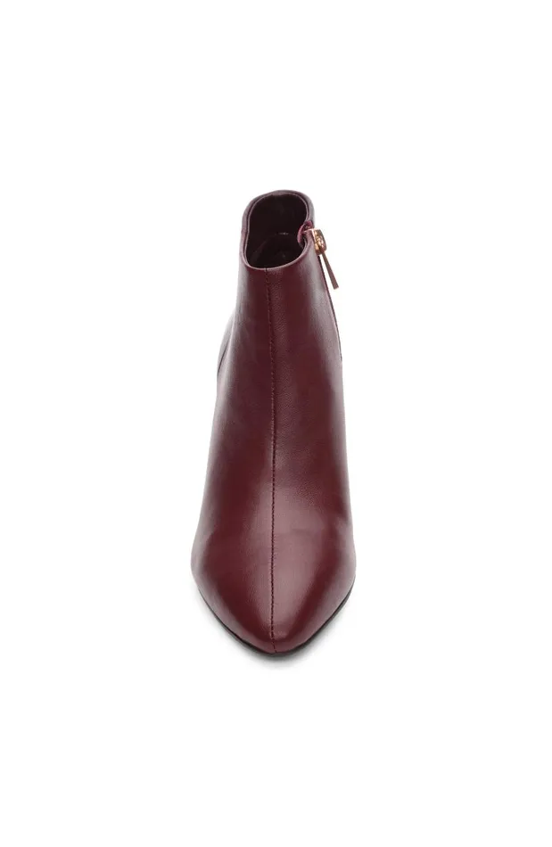Liverpool Los Angeles Wedges and Espadrilles LAX BOOTIE WITH CHOP OUT WEDGE Bordeaux 8211 Womens
