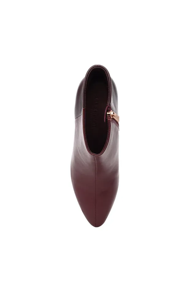Liverpool Los Angeles Wedges and Espadrilles LAX BOOTIE WITH CHOP OUT WEDGE Bordeaux 8211 Womens