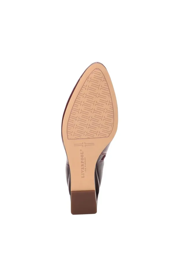 Liverpool Los Angeles Wedges and Espadrilles LAX BOOTIE WITH CHOP OUT WEDGE Bordeaux 8211 Womens