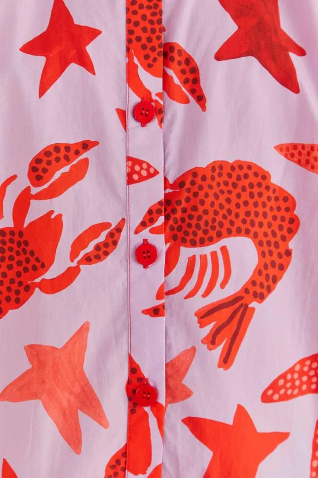 Lobster Sky Mini Dress Women FARM Rio Mini Dresses