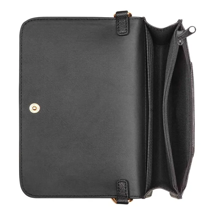 Lockup 9S Phone Wallet Crossbody Black Micro Pebble Women Nine West Crossbody