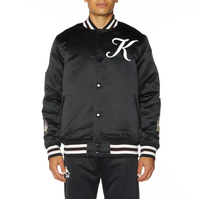 Logo Jasper Bomber Jacket 8211 Jet Black Jet Black Men Kappa Jackets