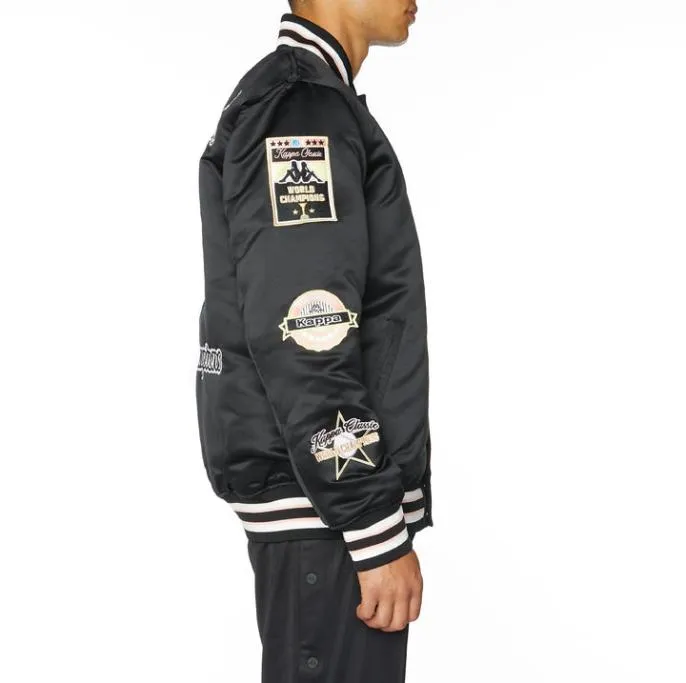 Logo Jasper Bomber Jacket 8211 Jet Black Jet Black Men Kappa Jackets