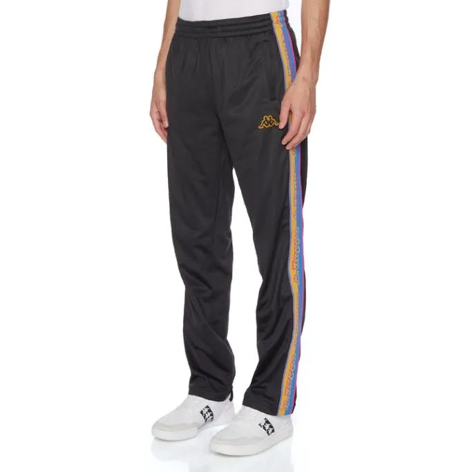 Logo Tape Flow Trackpants 8211 Black Jet Black Jet Men Kappa Matching Sets