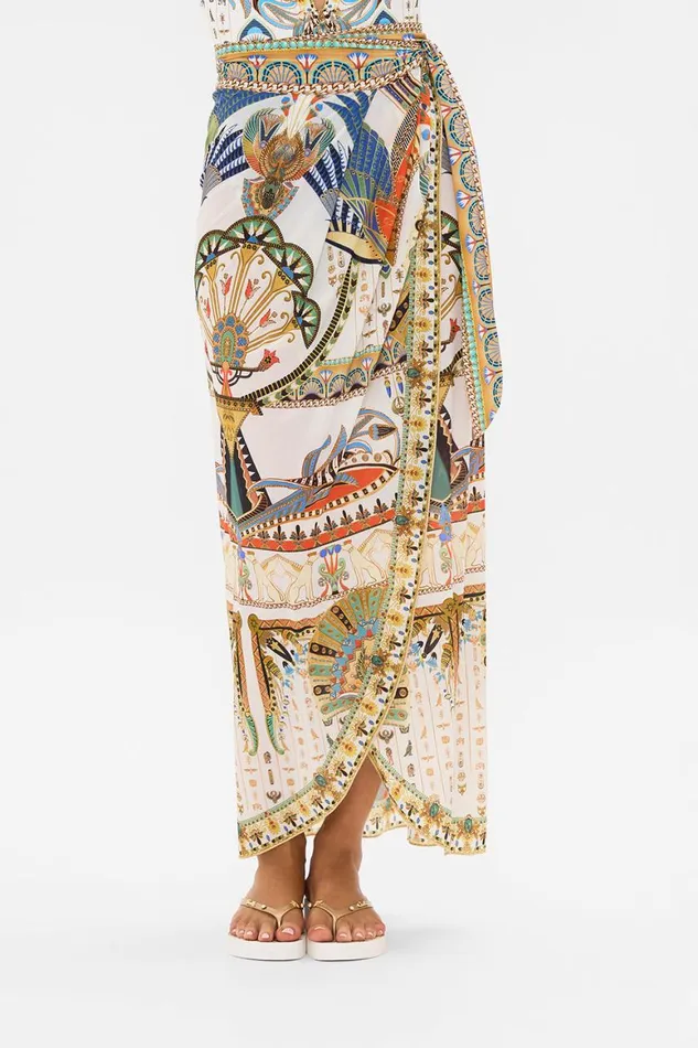 LONG DRAPED SARONG VALLEY OF THE QUEENS Valley Of The Queens Womens Camilla Resort Wear