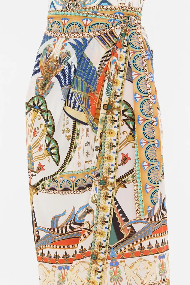 LONG DRAPED SARONG VALLEY OF THE QUEENS Valley Of The Queens Womens Camilla Resort Wear
