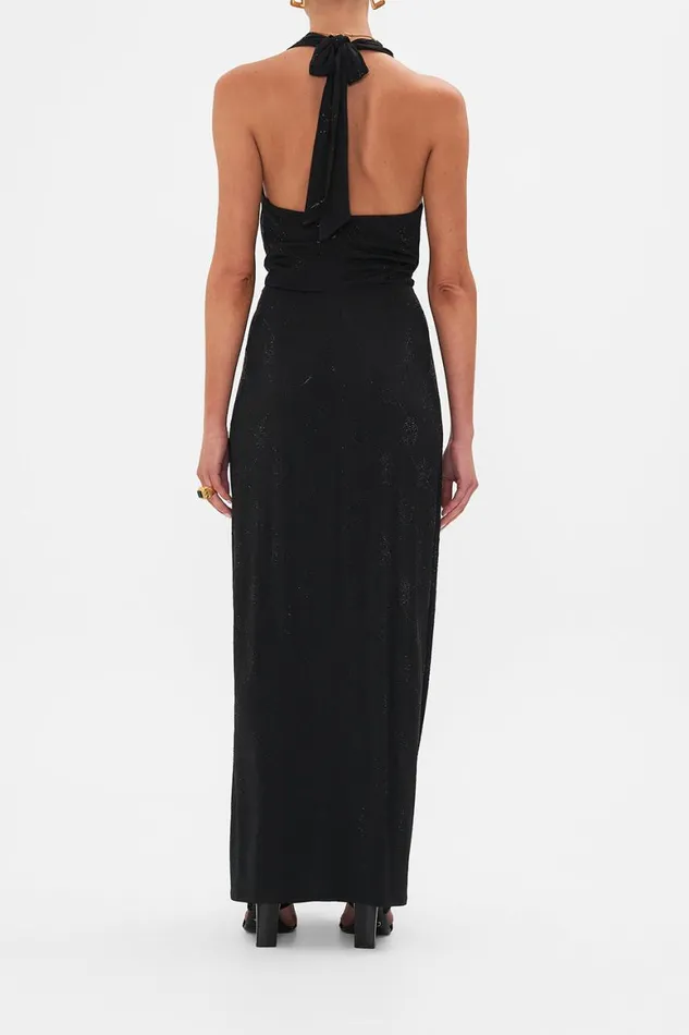 LONG JERSEY HALTER DRESS AMSTERGLAM Amsterglam Womens Camilla Dresses
