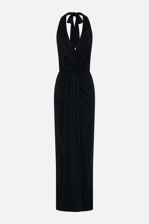 LONG JERSEY HALTER DRESS AMSTERGLAM Amsterglam Womens Camilla Dresses