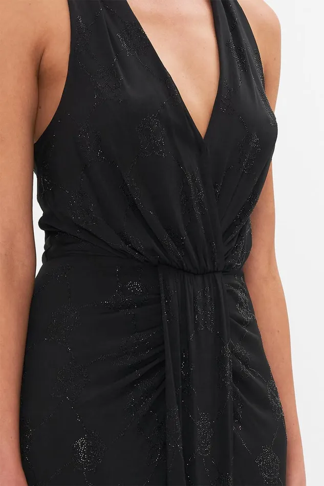 LONG JERSEY HALTER DRESS AMSTERGLAM Amsterglam Womens Camilla Dresses