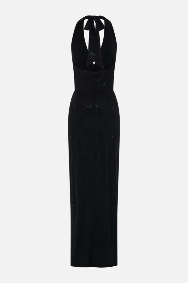 LONG JERSEY HALTER DRESS AMSTERGLAM Amsterglam Womens Camilla Dresses