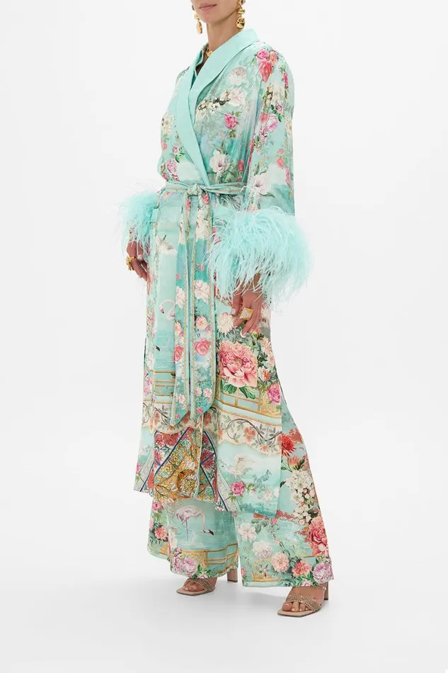 LONG ROBE WITH FLARED SLEEVE THE JEWELLERY MUSEUM The Jewellery Museum Womens Camilla Jackets