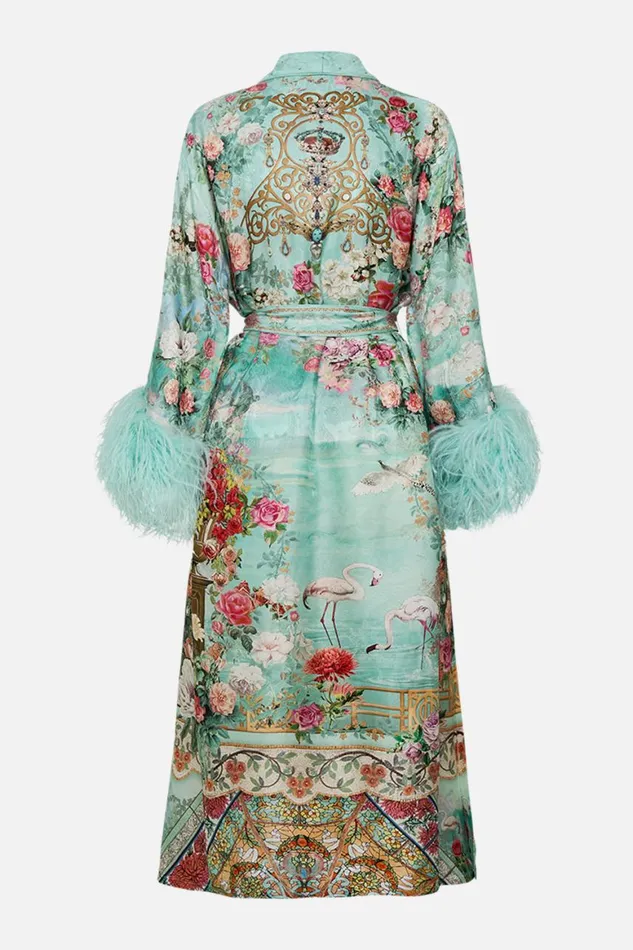LONG ROBE WITH FLARED SLEEVE THE JEWELLERY MUSEUM The Jewellery Museum Womens Camilla Jackets