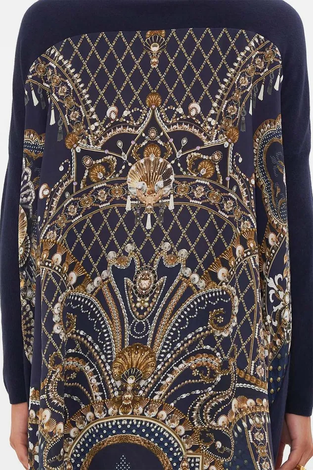 LONG SLEEVE JUMPER WITH PRINT BACK DANCE WITH THE DUKE Dance With The Duke Womens Camilla Knitwear