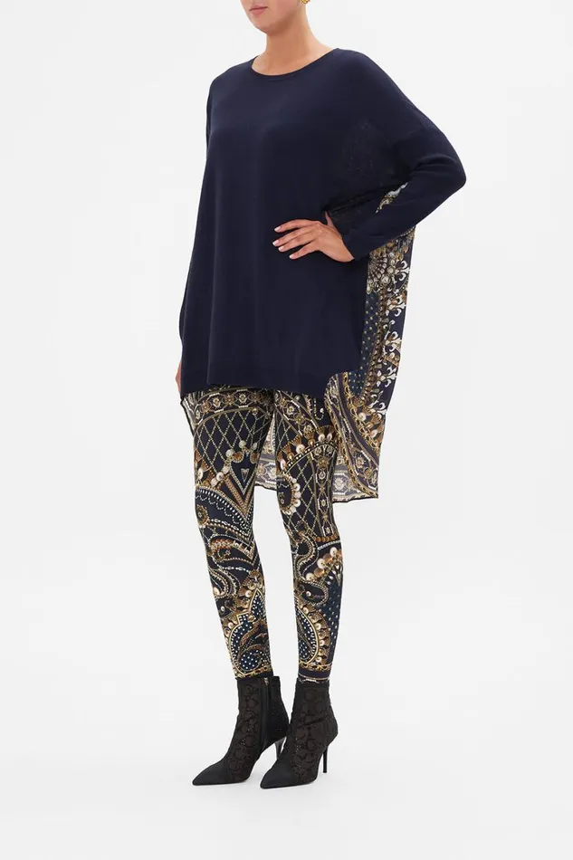 LONG SLEEVE JUMPER WITH PRINT BACK DANCE WITH THE DUKE Dance With The Duke Womens Camilla Knitwear