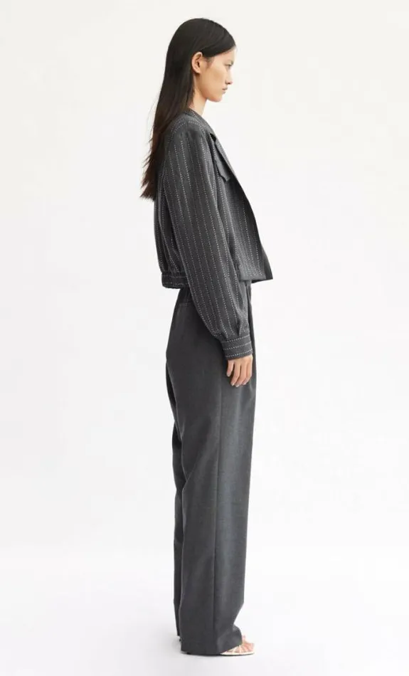 Long Sleeve Shop Bec Bridge Interstellar Bomber Charcoalsilver