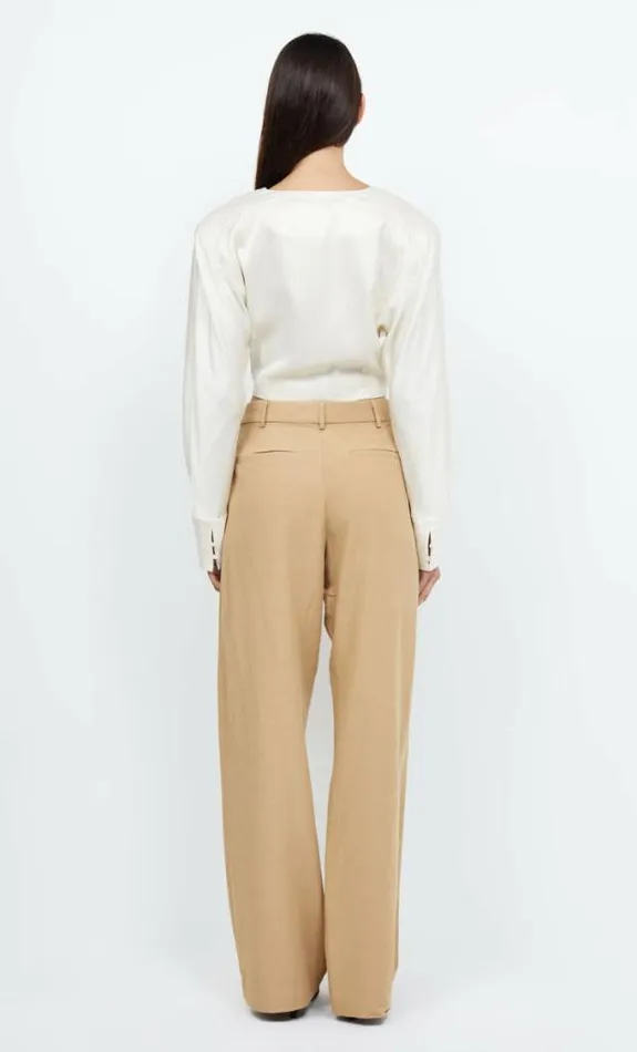 Long Sleeve Shop Bec Bridge Kaia Wrap Long Sleeve Blouse Ivory