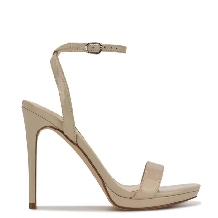 Loola Ankle Strap Sandals Light Natural Women Nine West Sandals