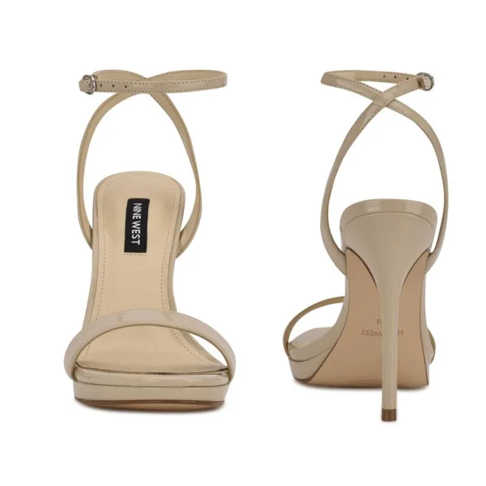 Loola Ankle Strap Sandals Light Natural Women Nine West Sandals