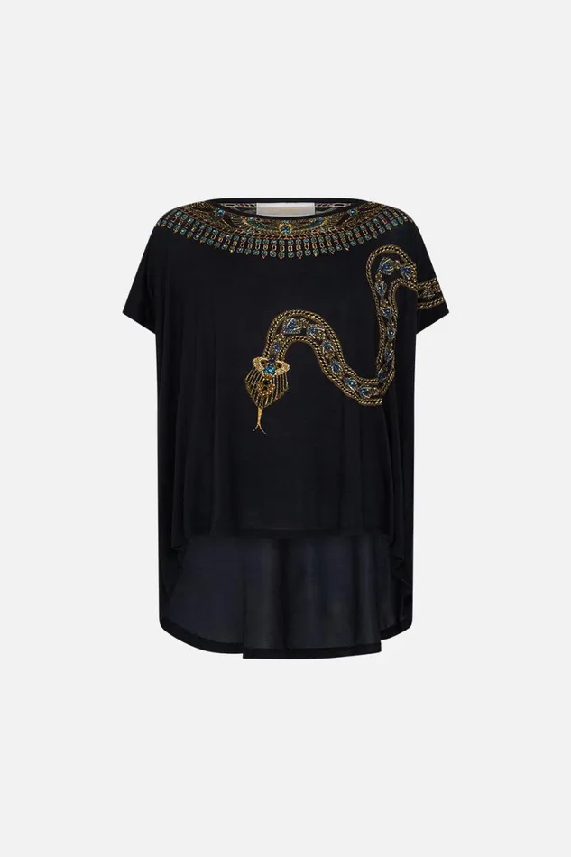 LOOSE FIT TEE 8211 BLACK CALL ME CLEOPATRA Call Me Cleopatra Womens Camilla Tees