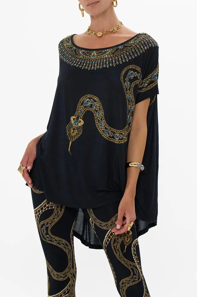 LOOSE FIT TEE 8211 BLACK CALL ME CLEOPATRA Call Me Cleopatra Womens Camilla Tees