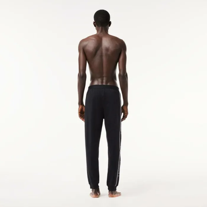 Loungewear and Pajamas Men Lacoste Men039s Logo Stripe Lounge Pants Navy Blue White El5