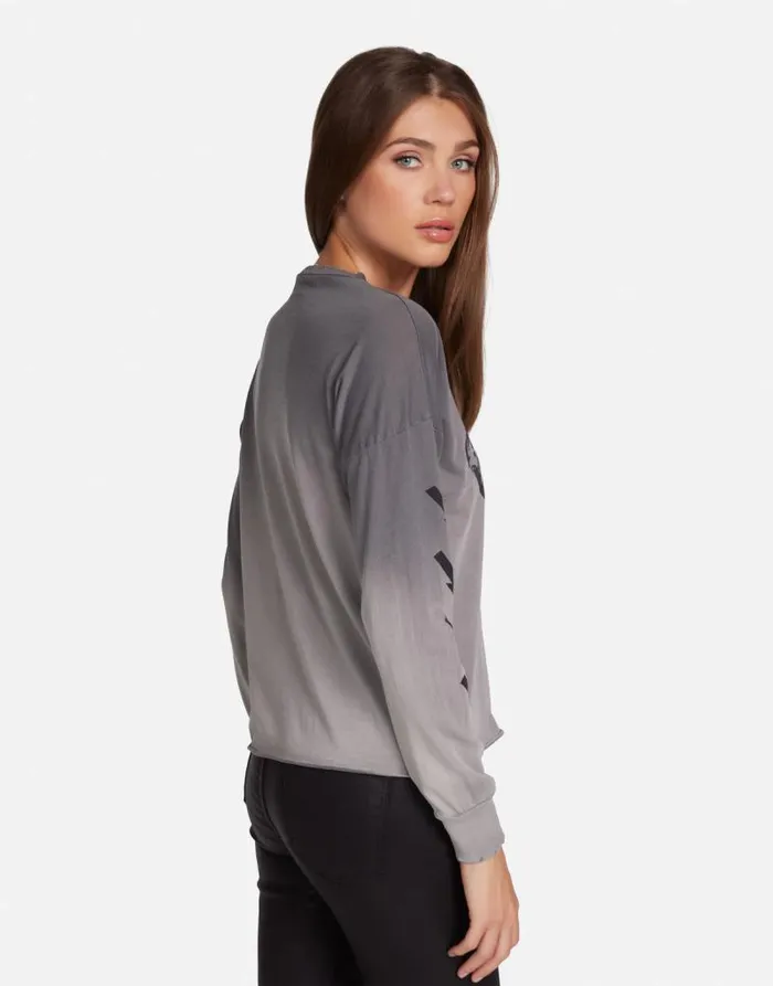 Luella Lightning Rottweiler Lt Onyx Ombre Women Lauren Moshi Long Sleeve