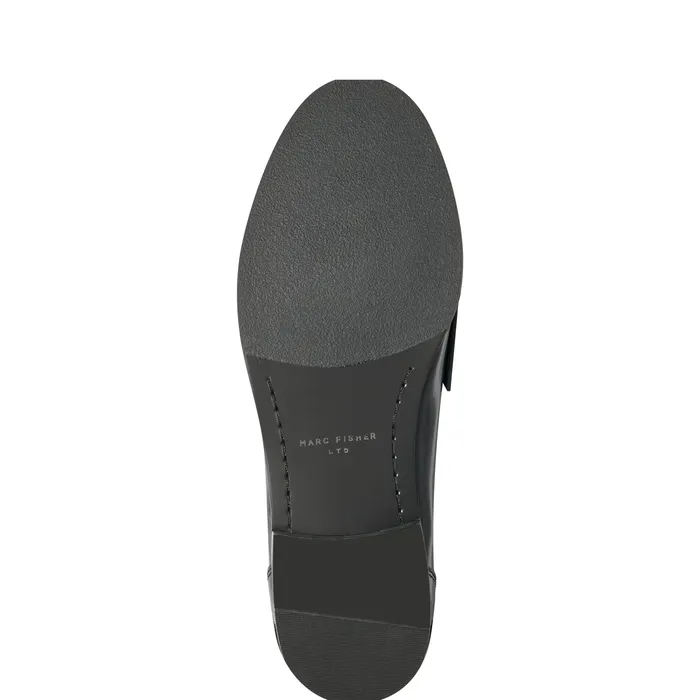 Marc Fisher Loafers and Flats Women Milton Loafer BlackWhite Leather