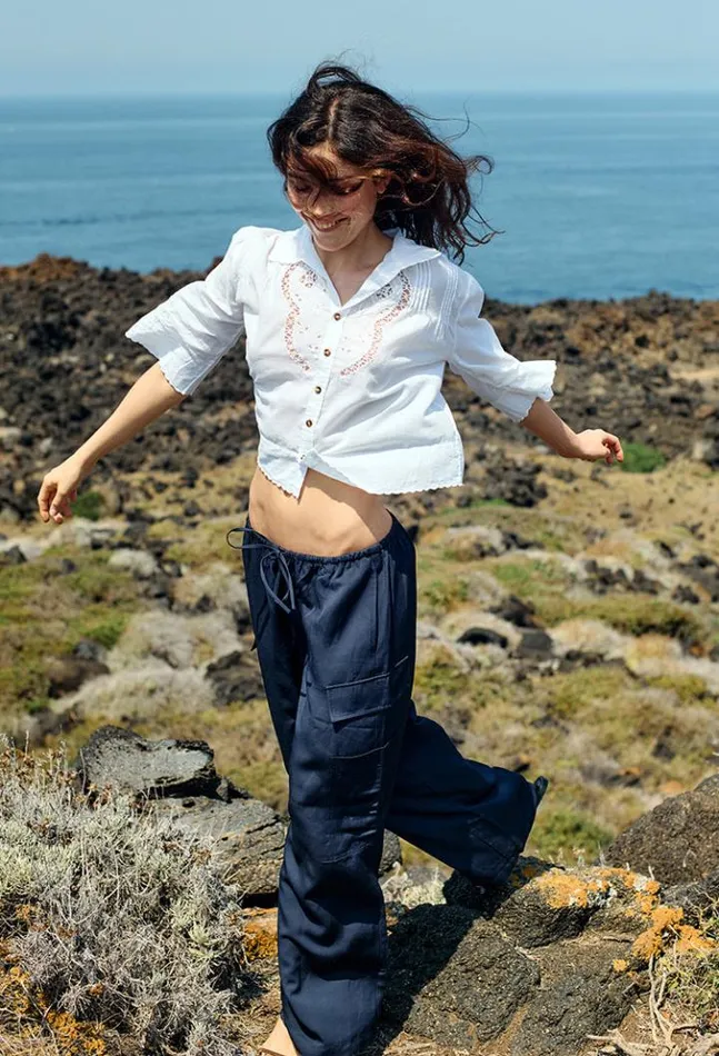 Marceau Navy Cargo Pant Women Ciao Lucia Pants
