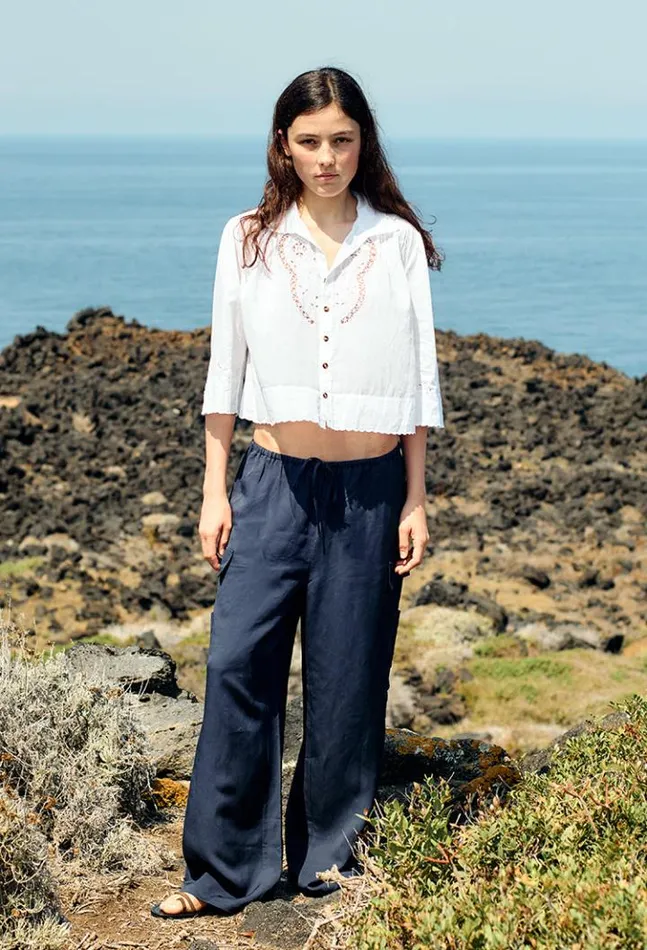 Marceau Navy Cargo Pant Women Ciao Lucia Pants