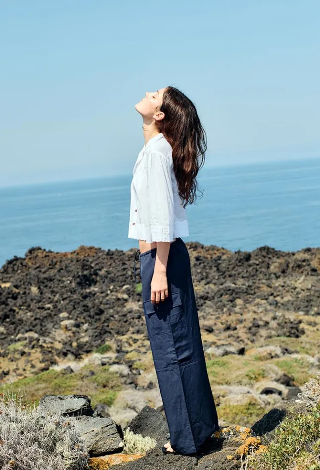 Marceau Navy Cargo Pant Women Ciao Lucia Pants