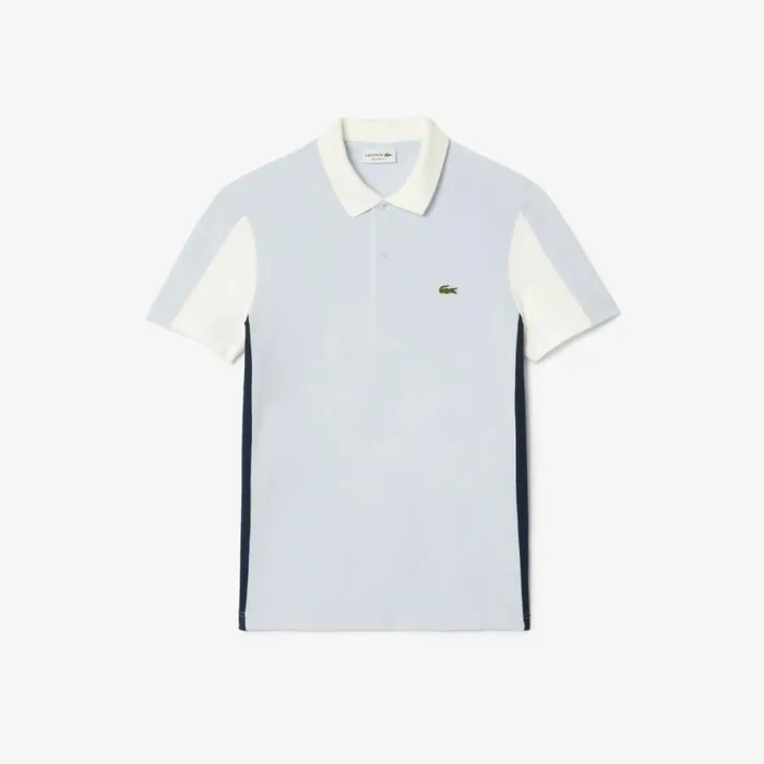 Matching Sets Men Lacoste Men039s Cotton Piqu Colorblock Polo Light Blue White Navy Blue Ihj