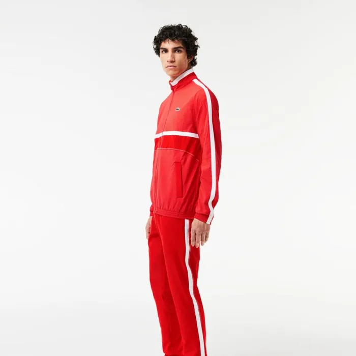 Matching Sets Men Lacoste Men039s Lacoste Sport X Novak Djokovic Sweatsuit Red Currant F8m
