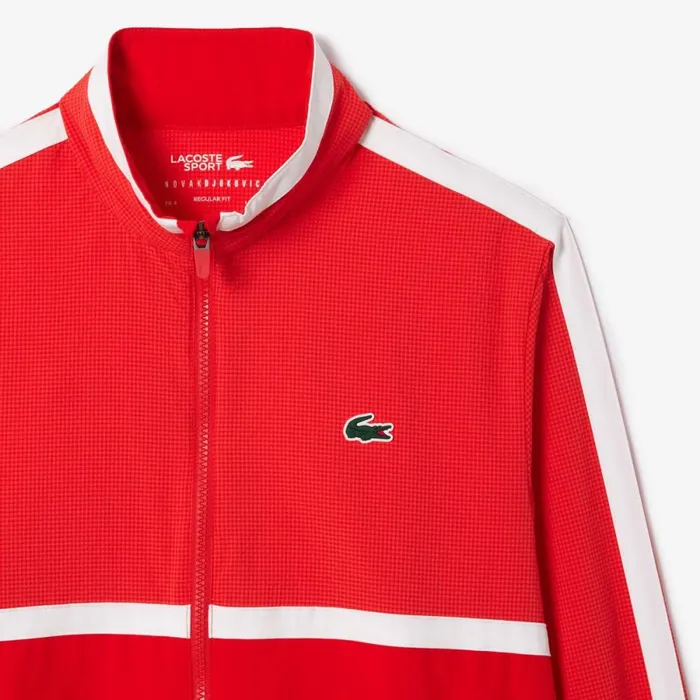 Matching Sets Men Lacoste Men039s Lacoste Sport X Novak Djokovic Sweatsuit Red Currant F8m