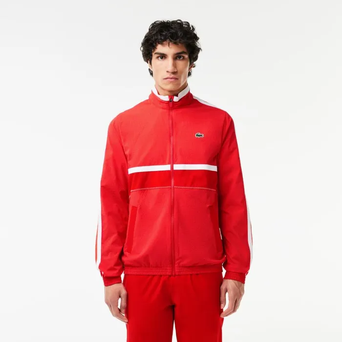 Matching Sets Men Lacoste Men039s Lacoste Sport X Novak Djokovic Sweatsuit Red Currant F8m