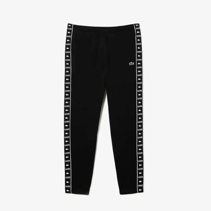 Matching Sets Men Lacoste Men039s Logo Stripe Sweatpants Black 031