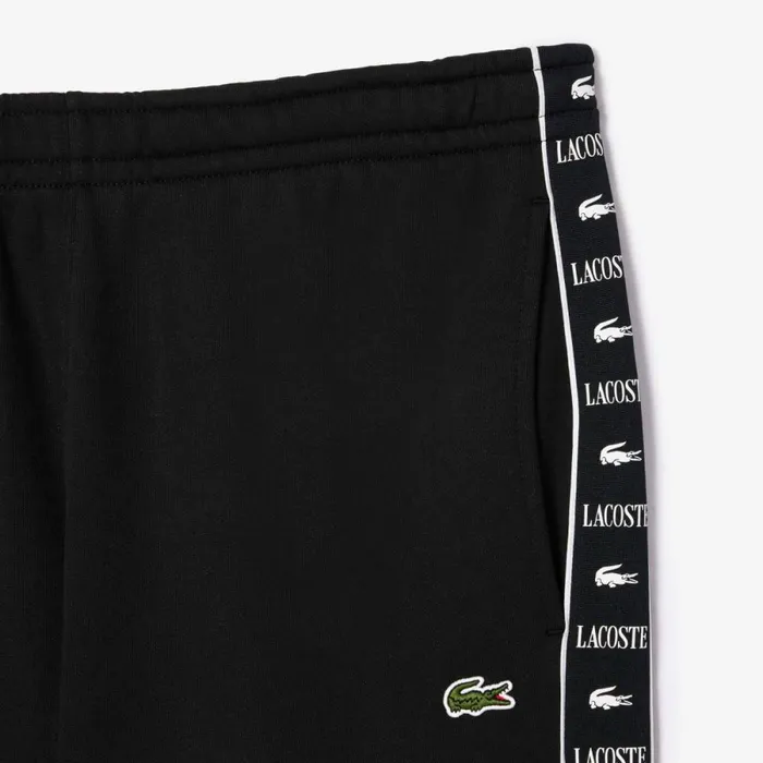 Matching Sets Men Lacoste Men039s Logo Stripe Sweatpants Black 031