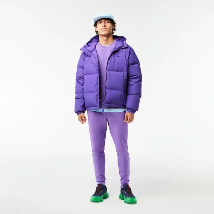 Matching Sets Men Lacoste Men039s Slim Fit Organic Cotton Fleece Sweatpants Purple Sgi