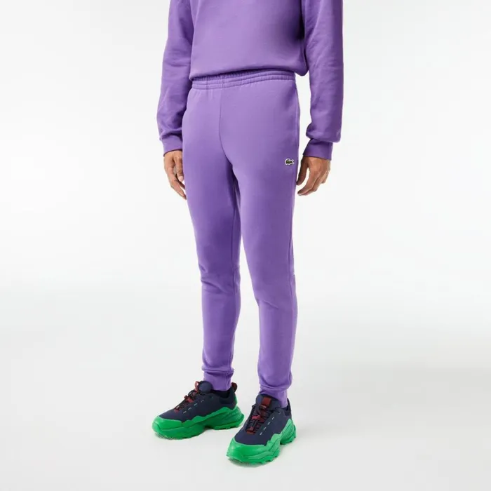 Matching Sets Men Lacoste Men039s Slim Fit Organic Cotton Fleece Sweatpants Purple Sgi