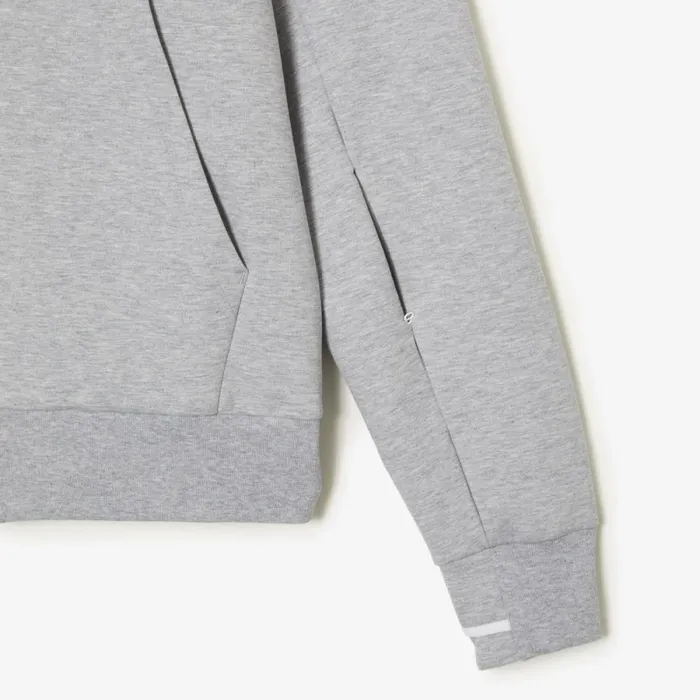 Matching Sets Men Lacoste Mens Cotton Blend ZipUp Sweatshirt Grey Chine Cca