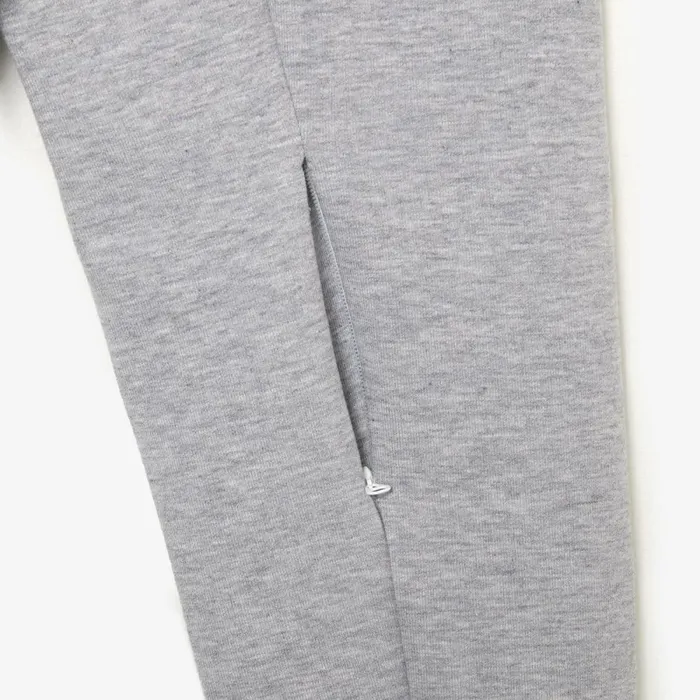 Matching Sets Men Lacoste Mens Cotton Blend ZipUp Sweatshirt Grey Chine Cca