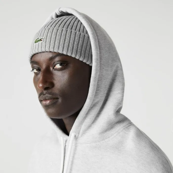 Matching Sets MenWomen Lacoste Unisex Loose Fit Hoodie Grey Chine Cca
